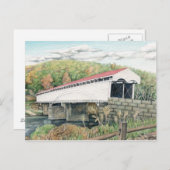 Philippi Covered Bridge Postcard Postkarte (Vorne/Hinten)