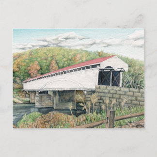 Philippi Covered Bridge Postcard Postkarte