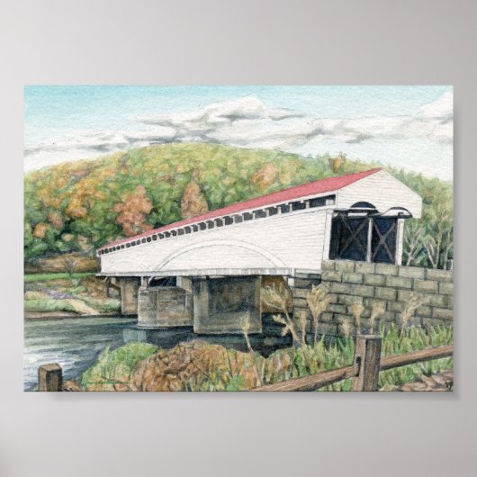 Philippi Covered Bridge Print Poster (Vorne)