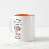 Philippian 4:13-Ich kann alles durch Christus tun Zweifarbige Tasse (Vorderseite Links)