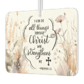 Philippianer 4:13 Alles durch die Christi-Bibel Autolufterfrischer (Links)