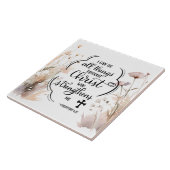 Philippianer 4:13 Alles durch die Christi-Bibel Fliese (Seite)