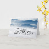 Philippianer 4:13 Alles durch die Christi-Bibel Karte (Gelbe Blume)