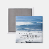 Philippianer 4:13 Alles durch die Christi-Bibel Magnet (Vorderseite/Rückseite)