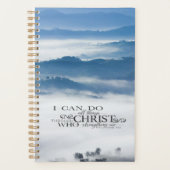 Philippianer 4:13 Alles durch die Christi-Bibel Planer (Vorderseite)