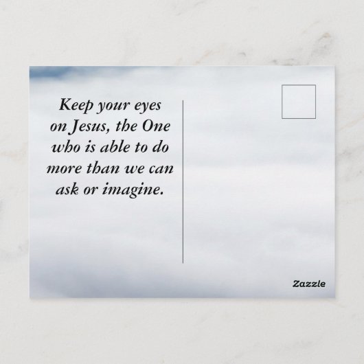 Philippianer 4:13 Alles durch die Christi-Bibel Postkarte (Rückseite)