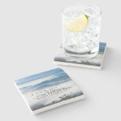 Philippianer 4:13 Alles durch die Christi-Bibel Steinuntersetzer (Seitenansicht)