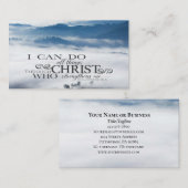 Philippianer 4:13 Alles durch die Christi-Bibel Visitenkarte (Vorne/Hinten)
