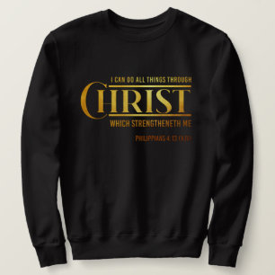 Philippianer 4:13 Bibelverse KJV Männerpult Sweatshirt