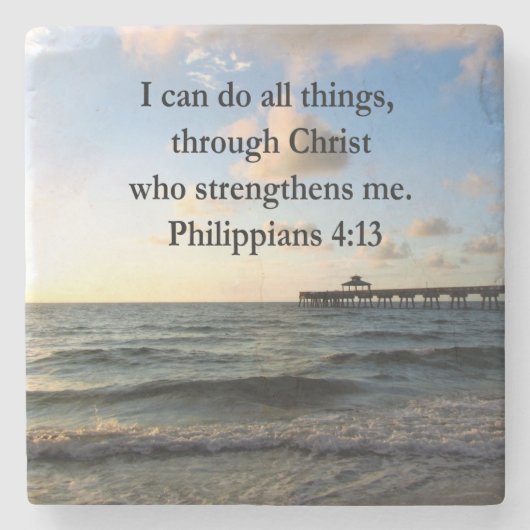 PHILIPPIANER 4:13 HOFFNUNG STEINUNTERSETZER (Vorderseite)