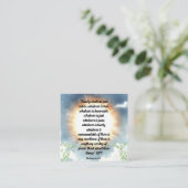 Philippianische Schrift Vier acht Begleitkarte (Stehend Vorderseite)