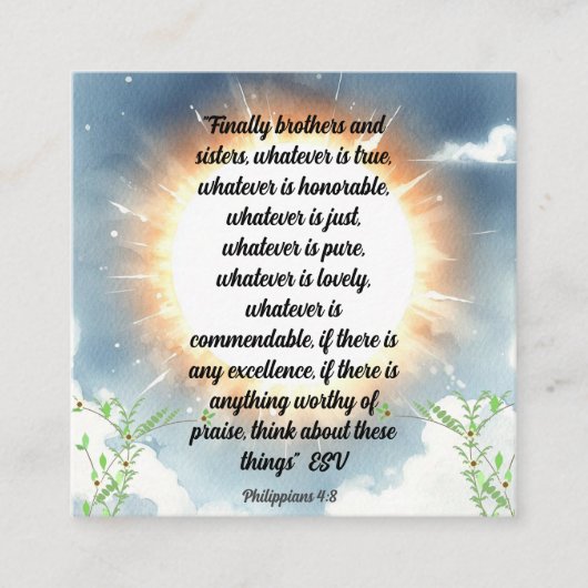 Philippianische Schrift Vier acht Begleitkarte (Vorderseite)