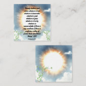 Philippianische Schrift Vier acht Begleitkarte (Vorne/Hinten)