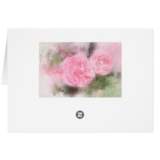 Philippians 1:2 Grace and Peace to you, Roses Card (Rückseite Horizontal)