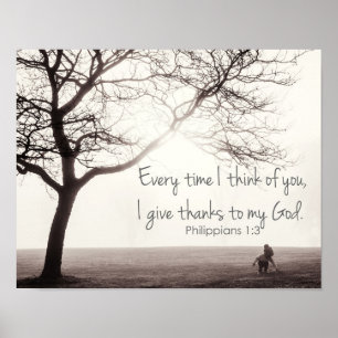 Philippians-1:3plakat Poster