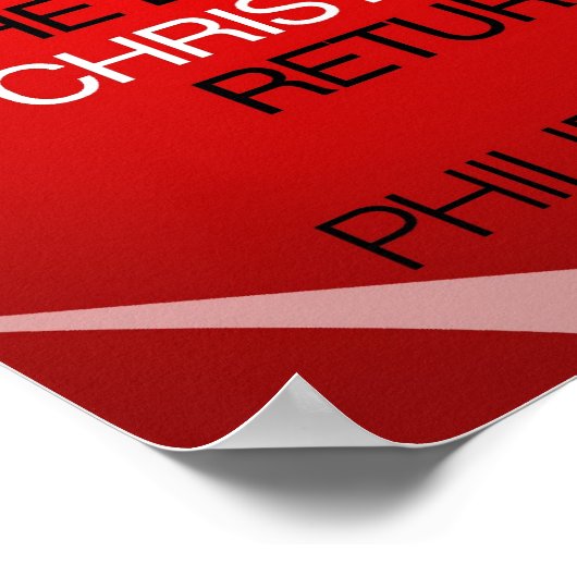 Philippians 1:6 poster (Ecke)