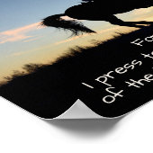 Philippians 3:13-14 I press toward the mark, Horse Poster (Ecke)