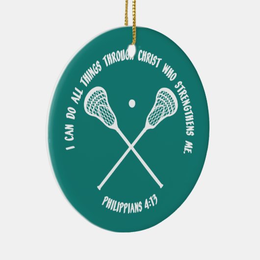 PHILIPPIANS 413 - LACROSSE KERAMIKORNAMENT (Rechts)