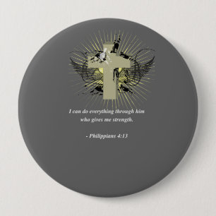 PHILIPPIANS-4:13 Bibel-Vers Button