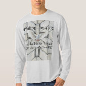 Philippians 4:13 Bible Verse Men's Long Sleeve Tee (Vorderseite)