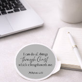 Philippians 4:13 Christian Sticker