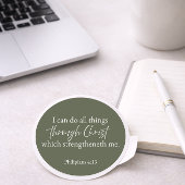 Philippians 4:13 Christian Sticker