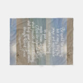 Philippians-4:13 Friedensbibel-Vers-Strand Fleecedecke (Vorderseite (Horizontal))