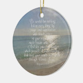 Philippians-4:13 Friedensbibel-Vers-Strand Keramik Ornament (Links)