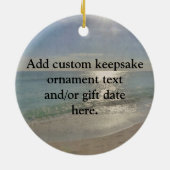 Philippians-4:13 Friedensbibel-Vers-Strand Keramik Ornament (Hinten)