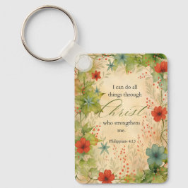 Philippians 4:13 I Can Do All Things Vintage Botan Schlüsselanhänger