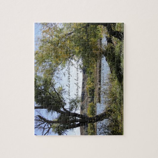 Philippians-4:13 kann ich alles durch ihn tun. puzzle (Vertikal)