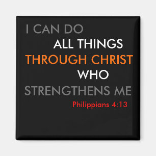 Philippians-4:13 Magnet