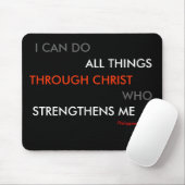 Philippians-4:13 Mäusematte Mousepad (Mit Mouse)