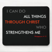 Philippians-4:13 Mäusematte Mousepad (Vorne)