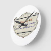 Philippians 4:13 Shield Wall Clock Runde Wanduhr (Winkel)