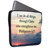 PHILIPPIANS 4:13 SONNENDESIGN LAPTOPSCHUTZHÜLLE (Vorne Rechts)