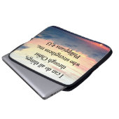 PHILIPPIANS 4:13 SONNENDESIGN LAPTOPSCHUTZHÜLLE (Vorne Knopf)