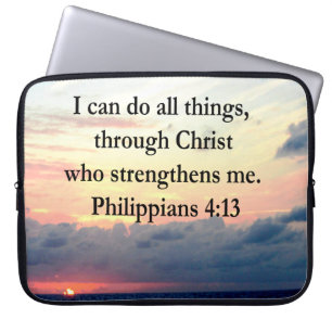PHILIPPIANS 4:13 SONNENDESIGN LAPTOPSCHUTZHÜLLE
