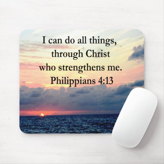 PHILIPPIANS 4:13 SONNENDESIGN MOUSEPAD (Mit Mouse)
