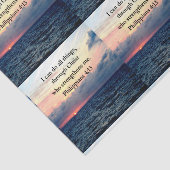 PHILIPPIANS 4:13 SONNENDESIGN SEIDENPAPIER (Ausschnitt)