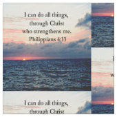 PHILIPPIANS 4:13 SONNENDESIGN STOFF (Nahaufnahme)