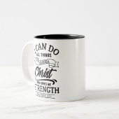 PHILIPPIANS 4 13 ZWEIFARBIGE TASSE (Vorderseite Links)