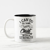 PHILIPPIANS 4 13 ZWEIFARBIGE TASSE (Links)