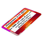 Philippians 4:19 magnet (Linke Seite)