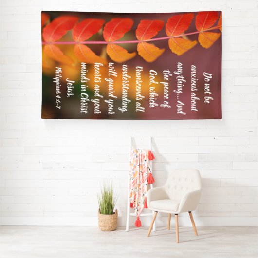Philippians 4:6–7 Autumn Peace Scripture Design Banner (Insitu)