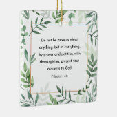 Philippians 4:6, Bibel Verse, Christianity, Keramikornament (Rechts)