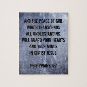 Philippians-4:7 Bibel-Vers Puzzle