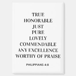 Philippians 4:8 Magnet