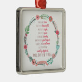 Philippians 4 8 silbernes ornament (Rechts)