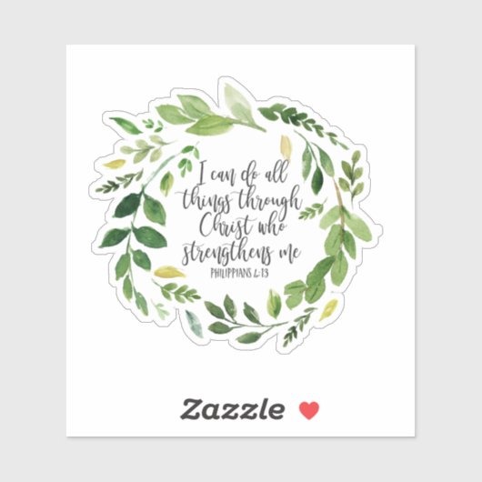 Philippians Bible Scripture verse Inspiration Aufkleber (Blatt)